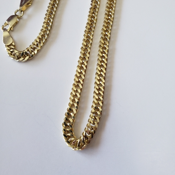 Gold tone 925 sterling silver Chain Necklace - Picture 5 of 11